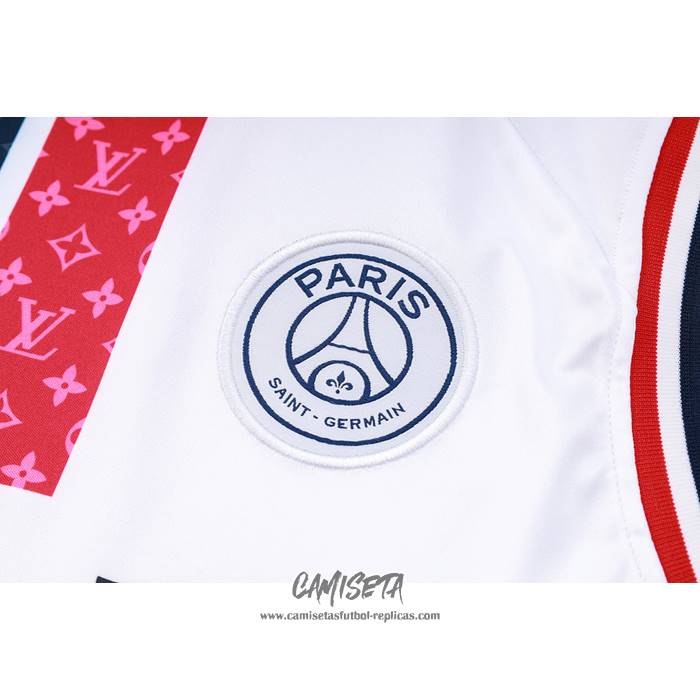 Camiseta de Entrenamiento Paris Saint-Germain Jordan 2023-2024 Sin Mangas Blanco
